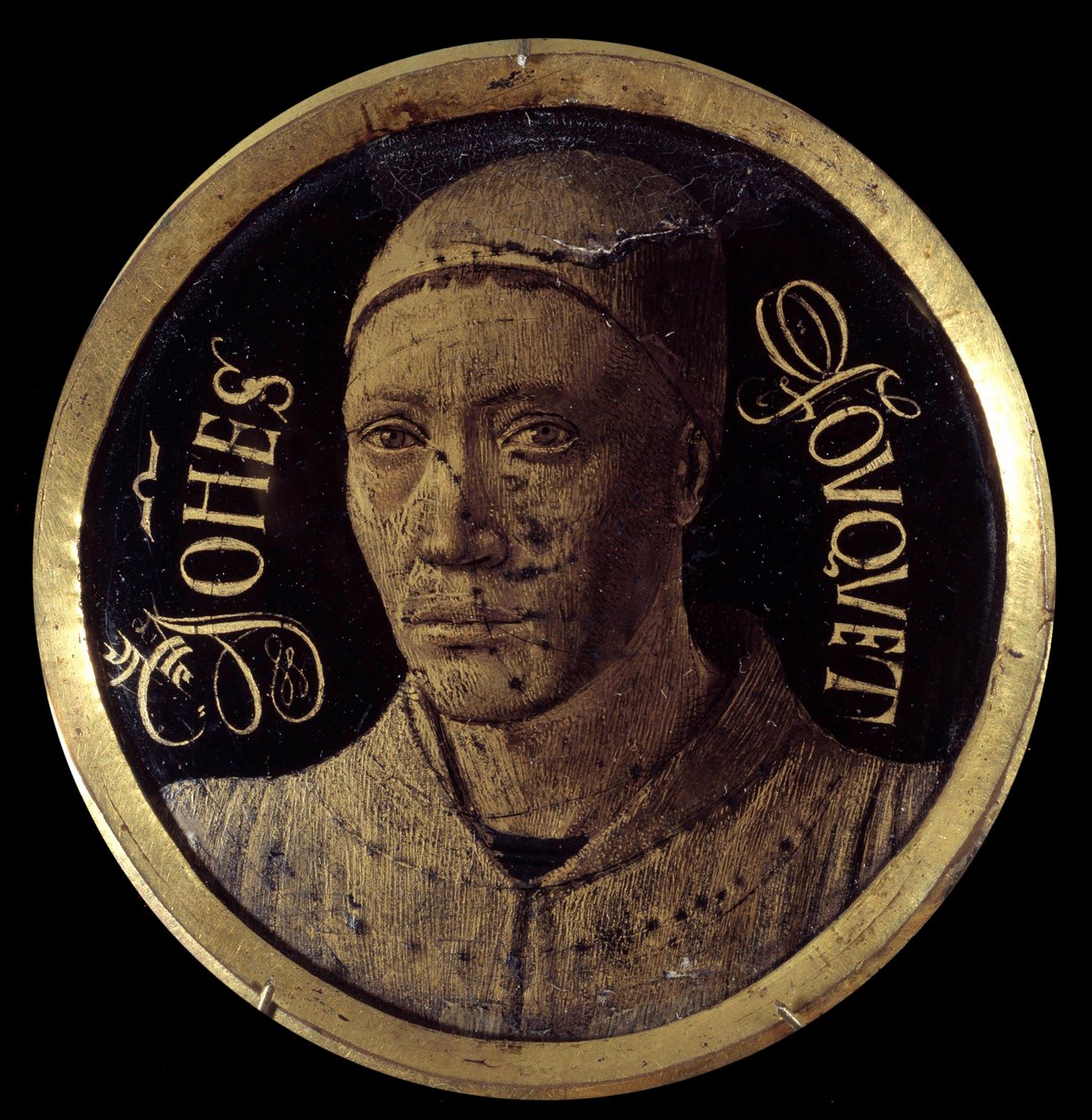Autoportrait du diptyque de Notre-Dame de Melun (miniature) - Jean Fouquet