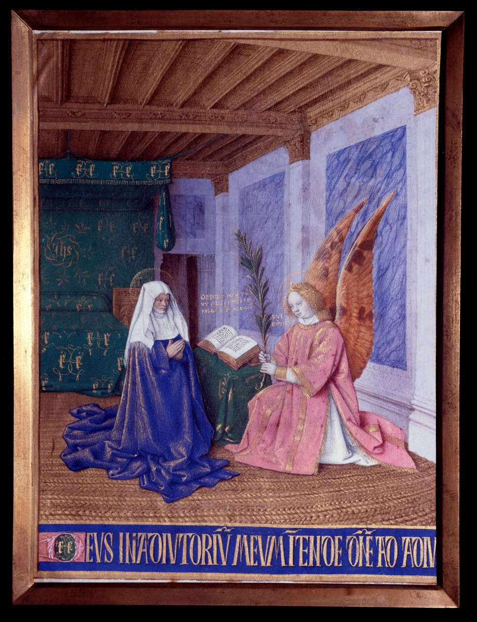 Les Heures de la Vierge : La Seconde Annonciation Miniature dans "Les Heures d