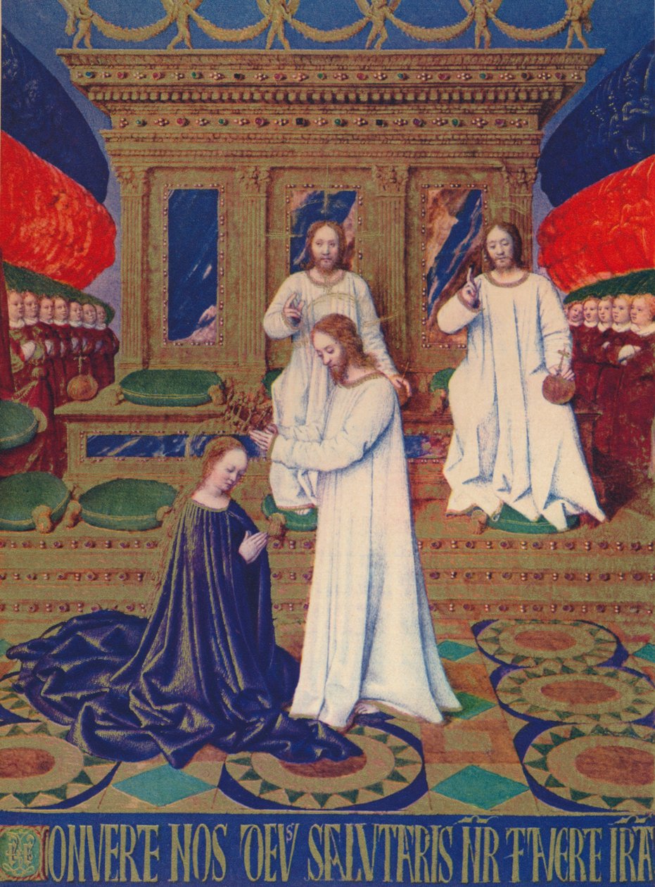 Le Couronnement de la Vierge, vers 1455, 1939 - Jean Fouquet