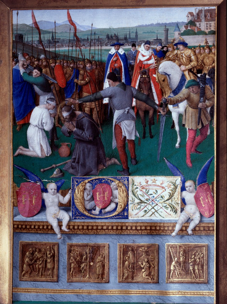 Le martyre de Saint Jacques le Majeur. Miniature tirée de "Le Livre d