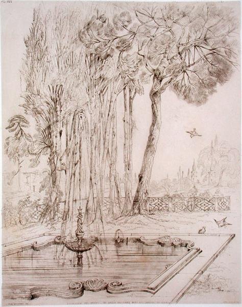 Fontaine ornementale dans le jardin de Serai, Constantinople, de 