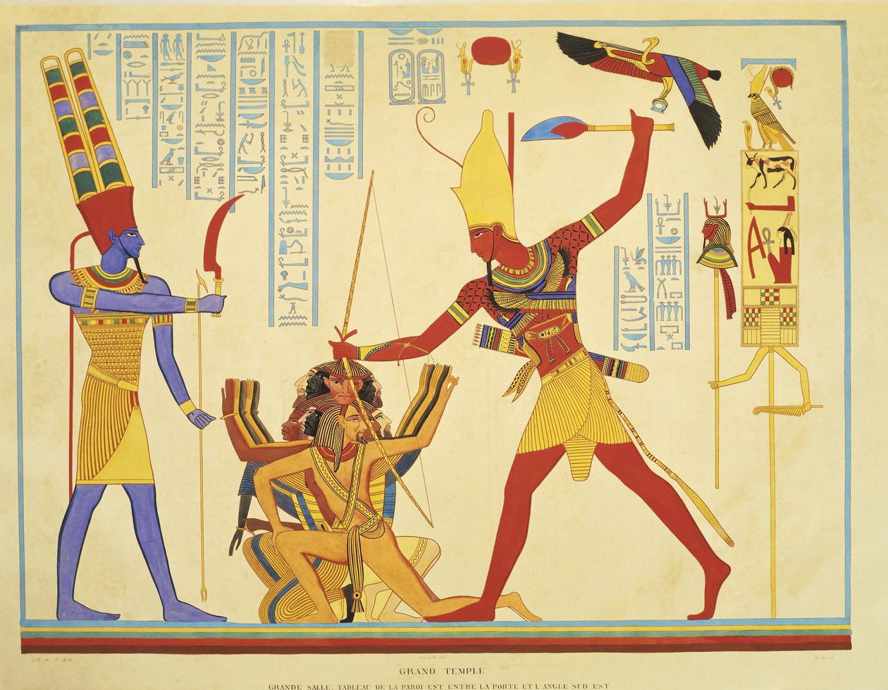 Reproduction de fresques dans le temple d