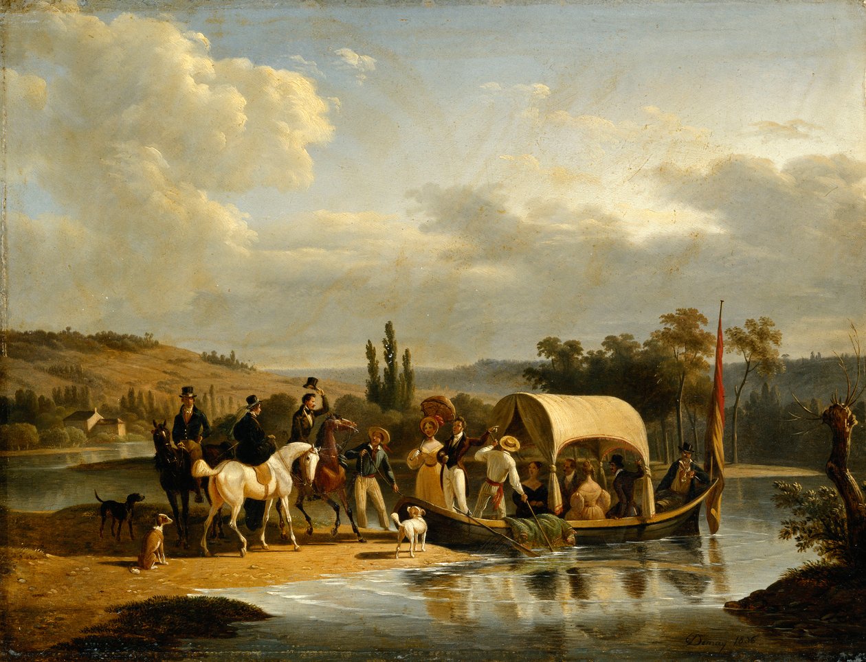 Le départ, 1836 - Jean Francois Demay