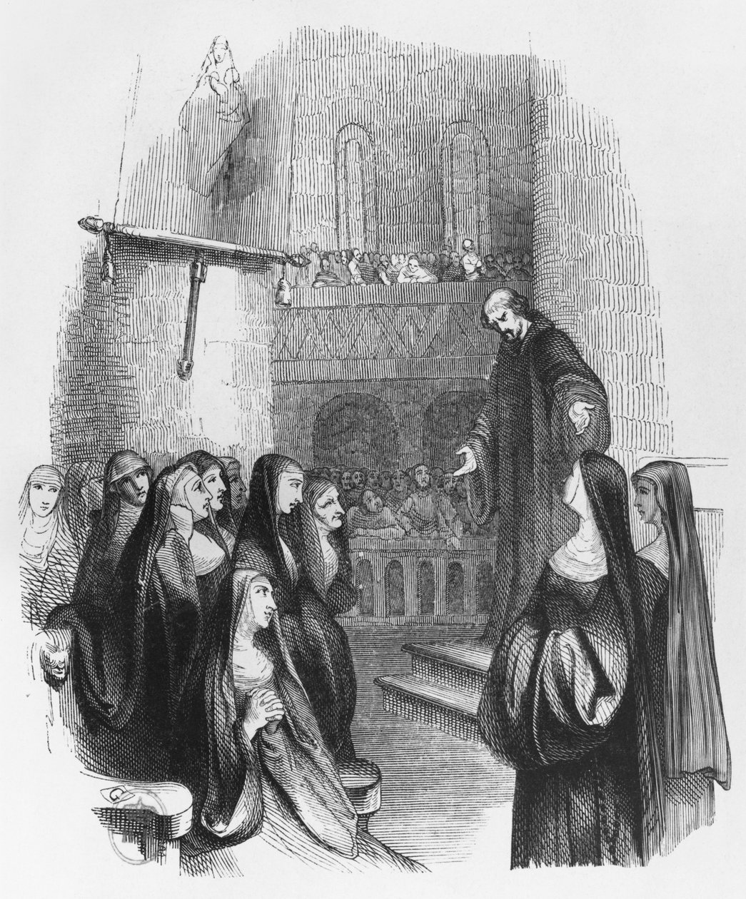 Abélard prêchant au Paraclet, illustration de 