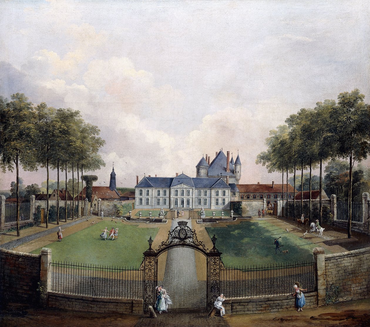 Vues du Château de Mousseaux et de ses jardins - Jean Francois Hue