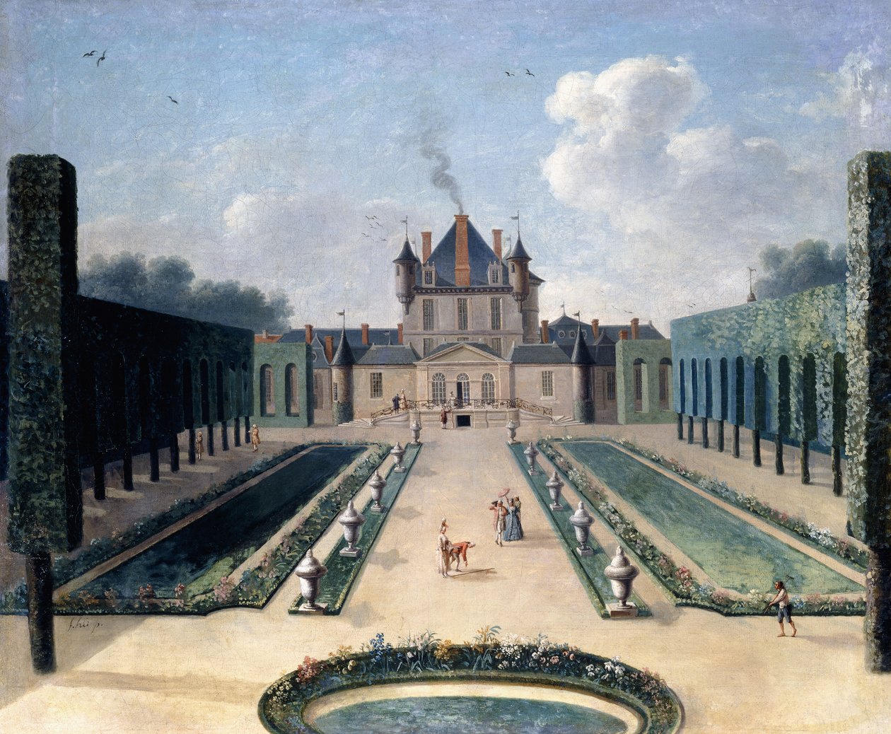 Vues du Château de Mousseaux et de ses jardins - Jean Francois Hue