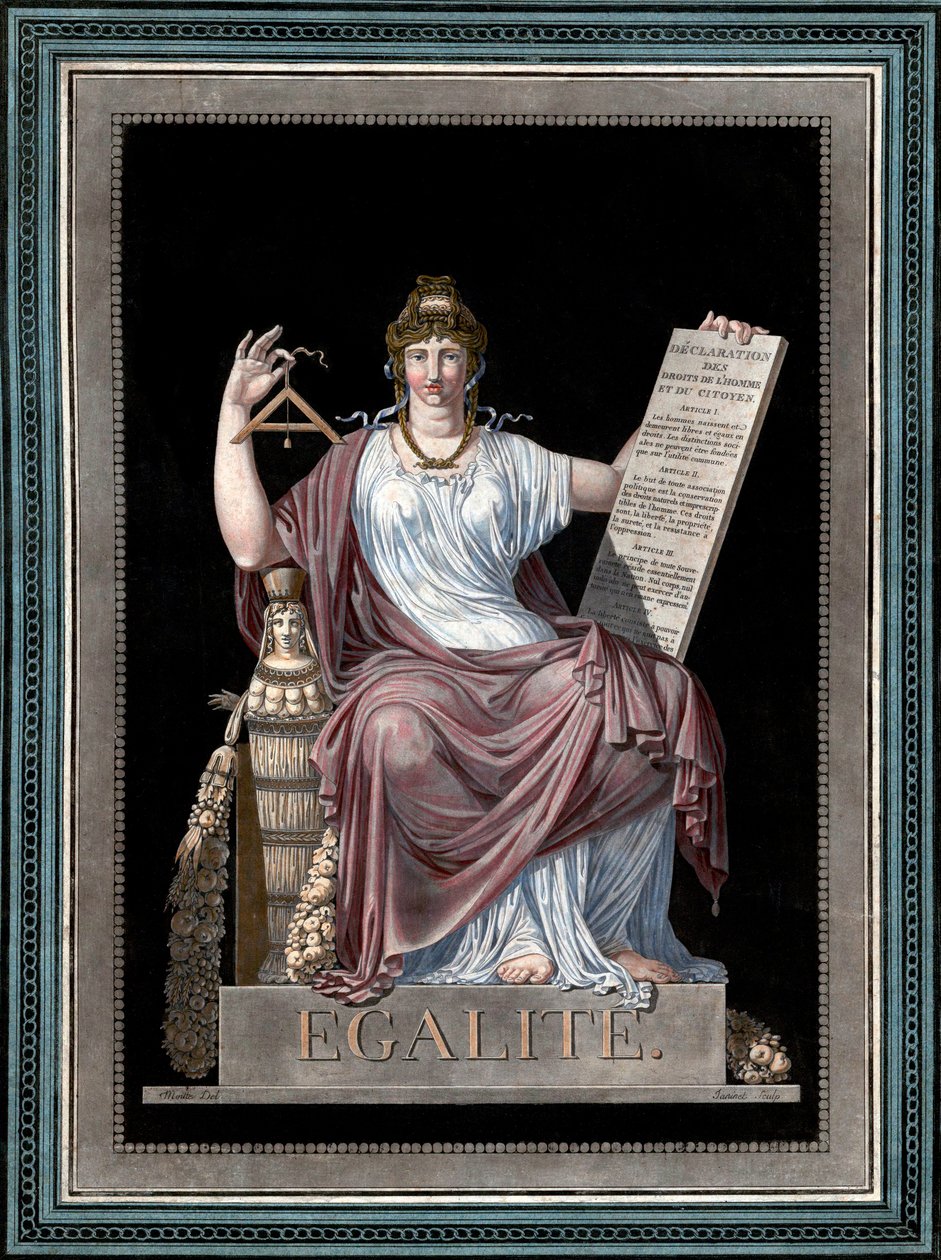 Égalité - gravure par Jean-François Janinet (1752-1814) - Allégorie de l