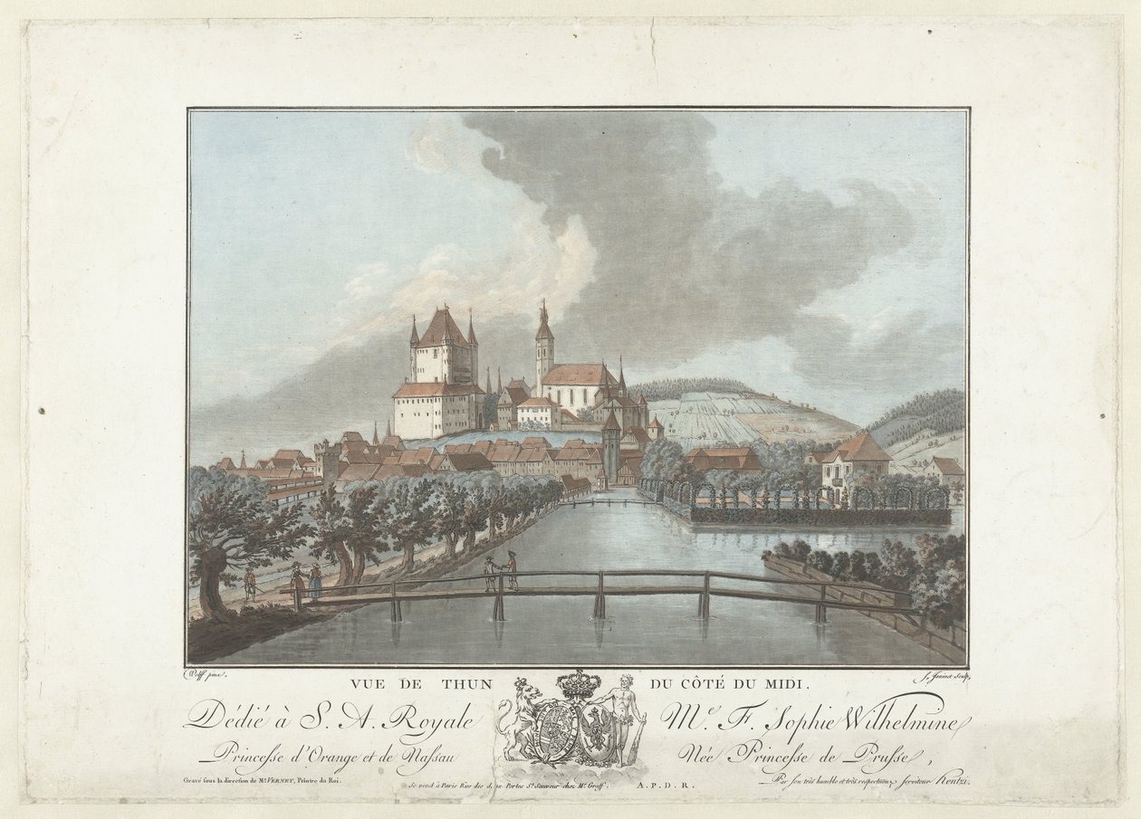 Vue de Thun - Jean-Francois Janinet