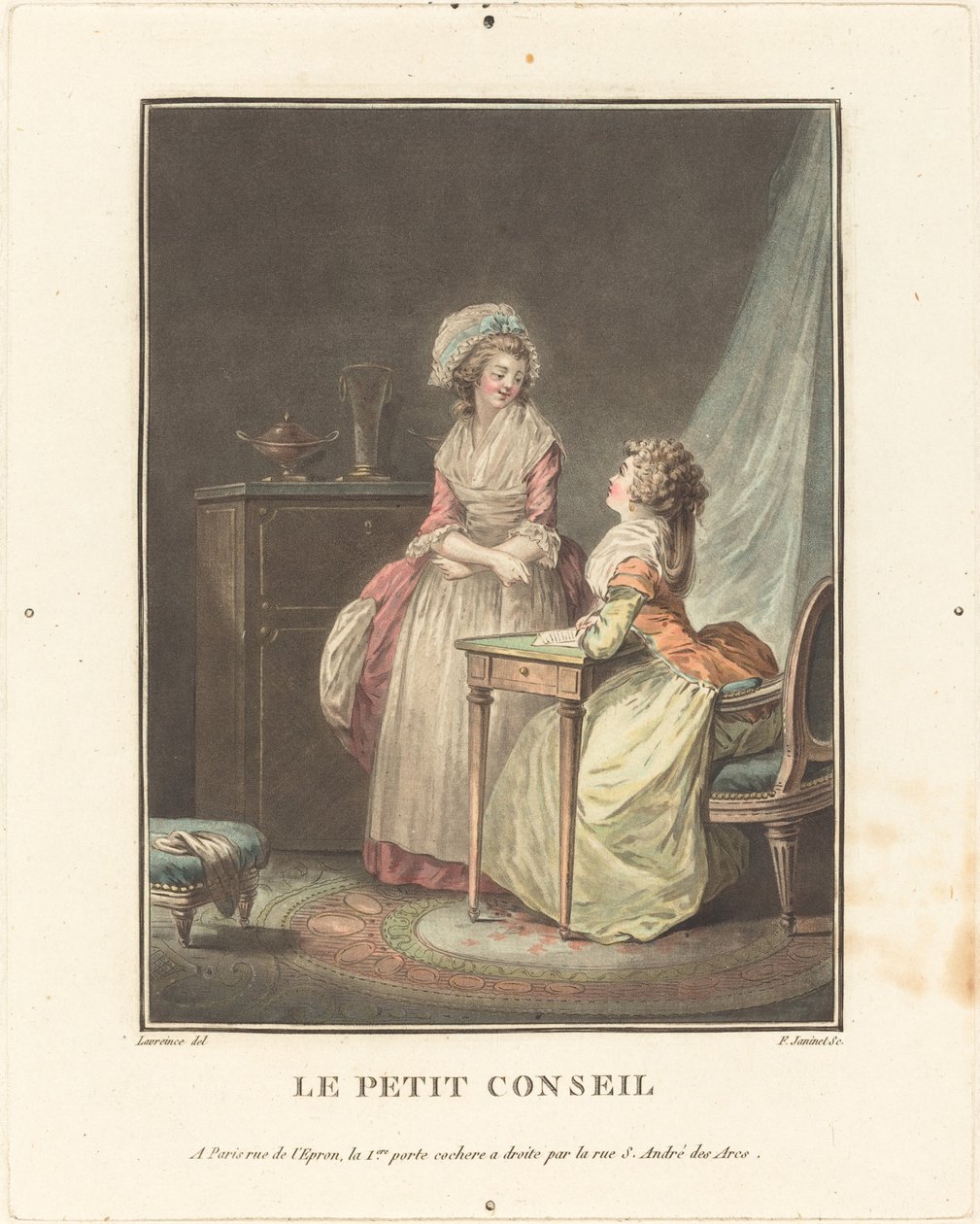 Le petit conseil - Jean Francois Janinet