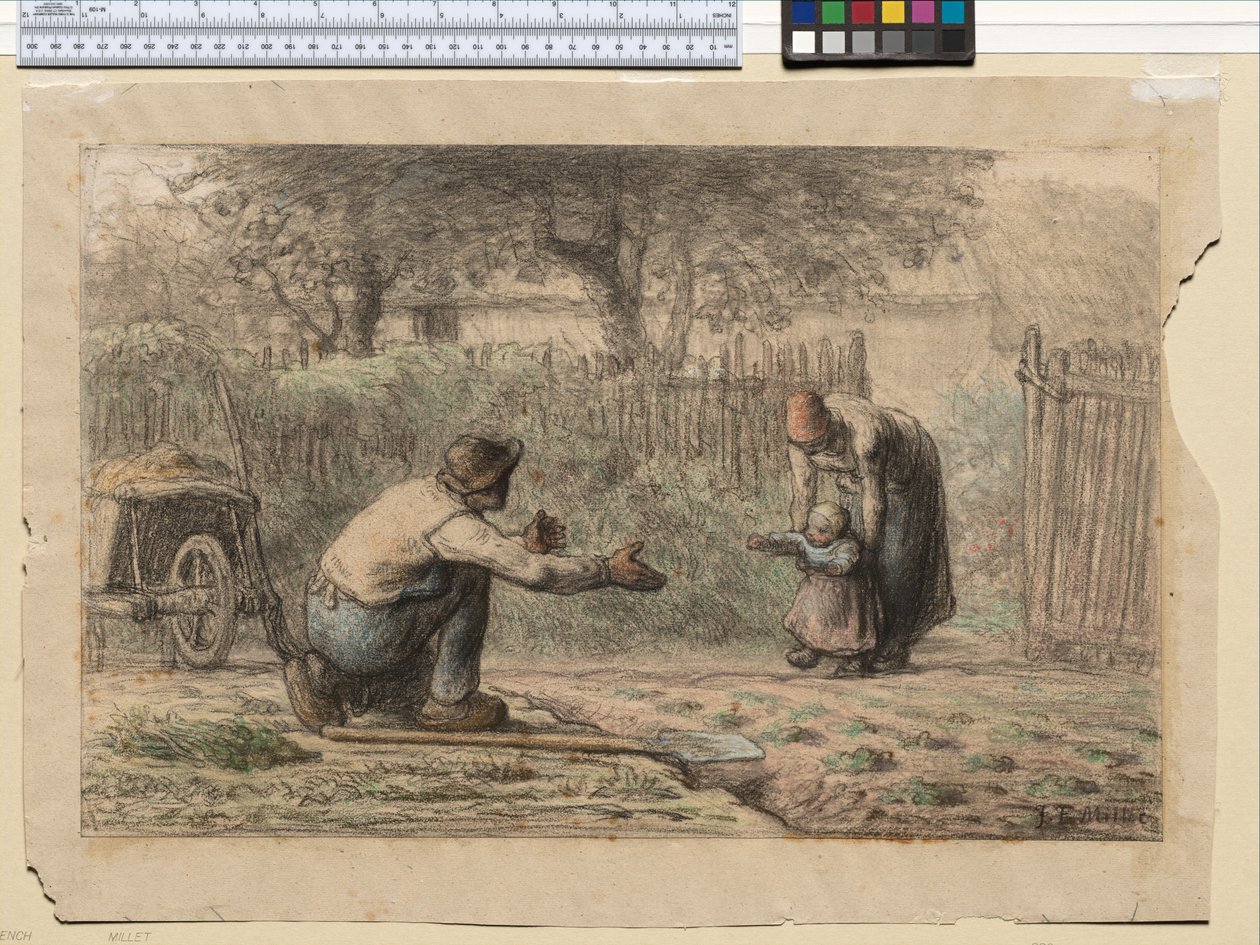 Premiers pas, vers 1858-66 - Jean Francois Millet