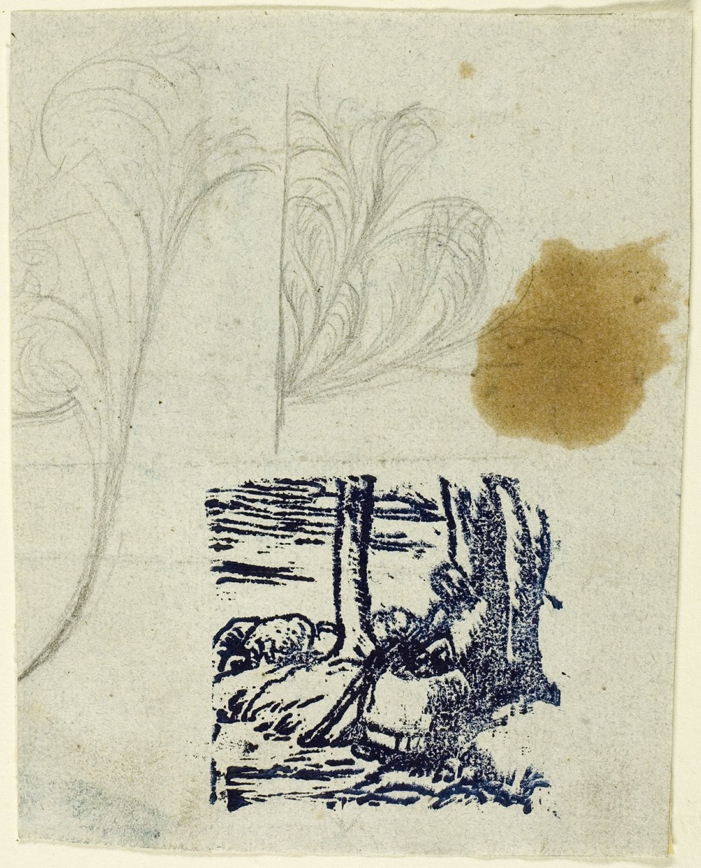 Petite bergère, assise - Jean Francois Millet