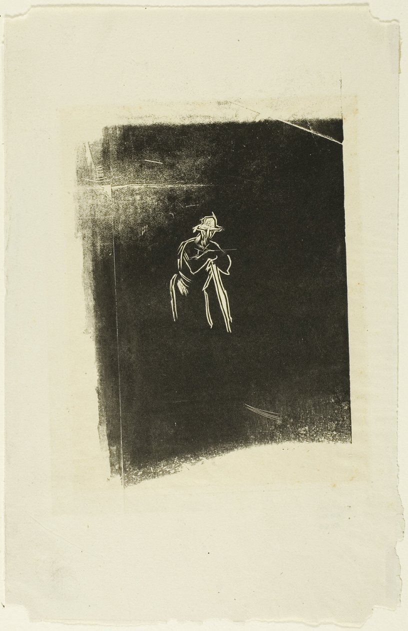 Homme se reposant sur sa bêche - Jean Francois Millet