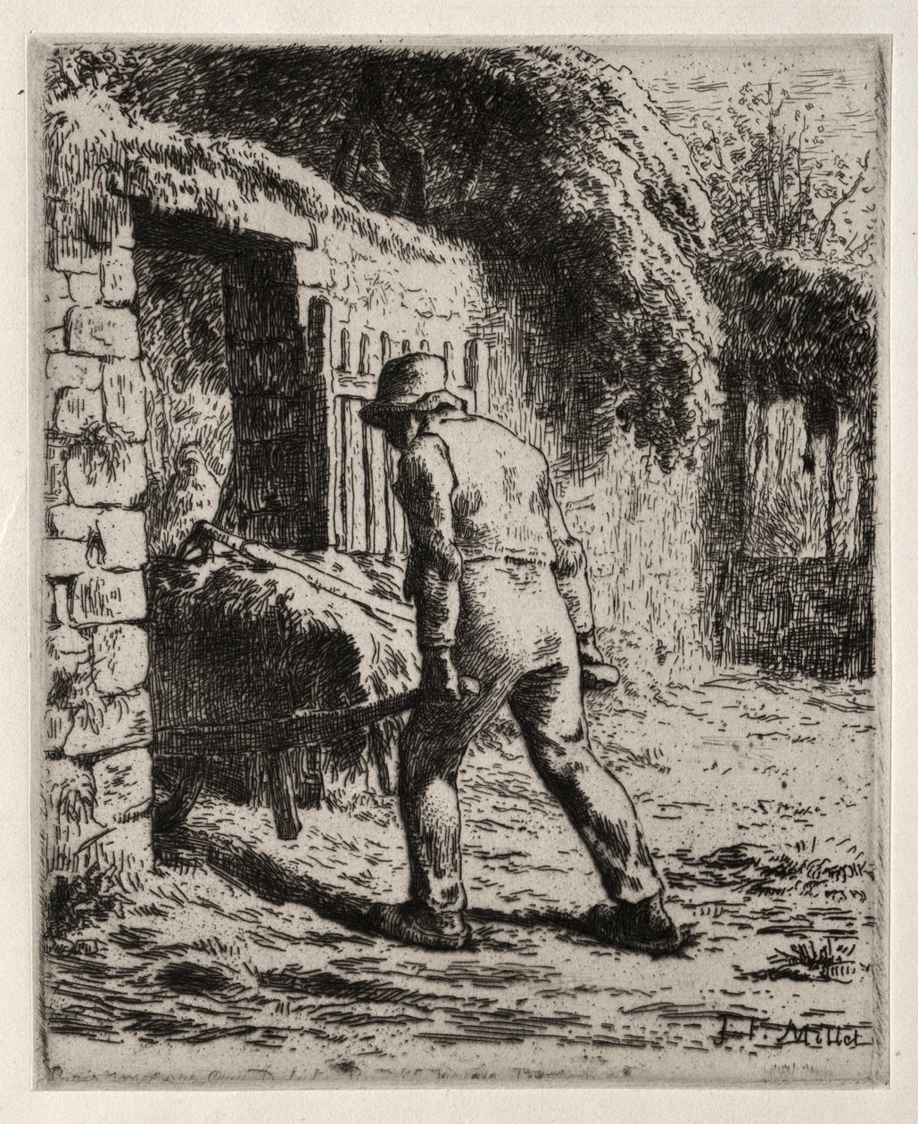 Paysanne revenant du tas de fumier, 1855-1856 - Jean Francois Millet