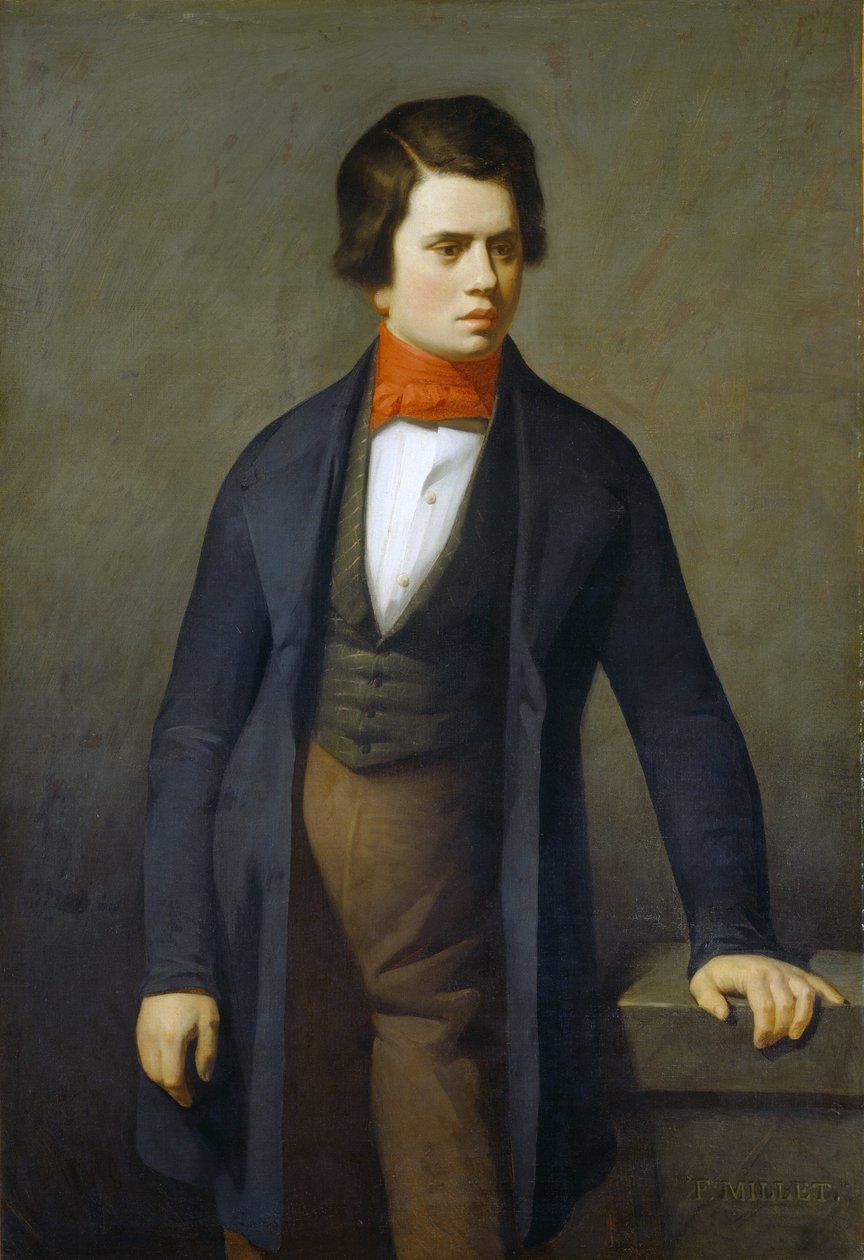 Portrait de Leconte de Lisle - Jean Francois Millet