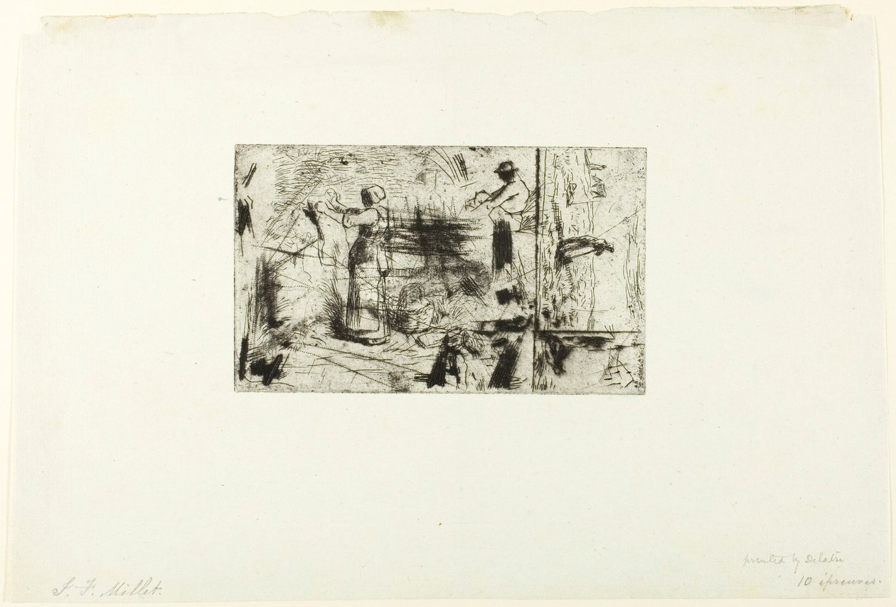 Esquisses de trois sujets - Jean-Francois Millet