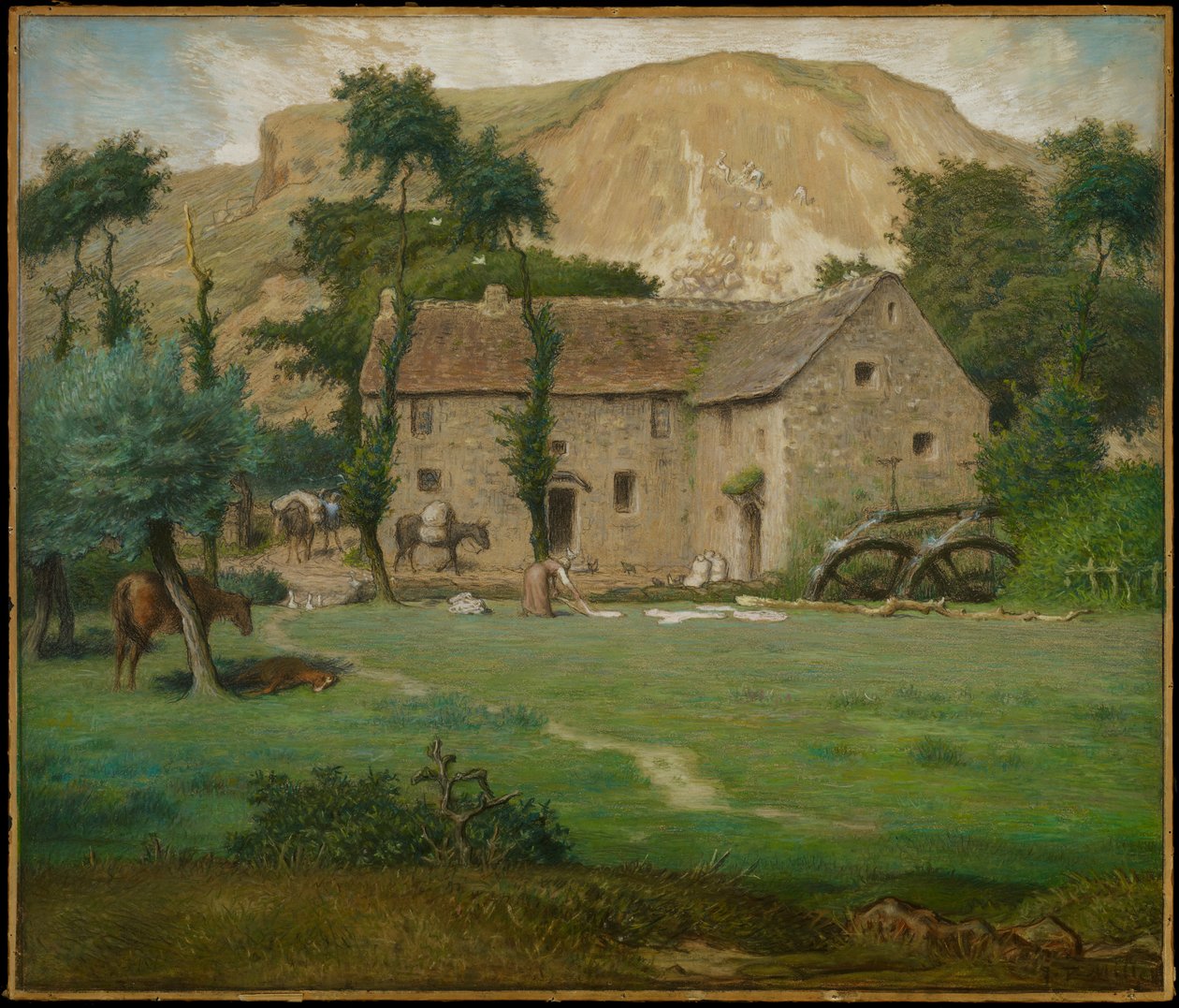La Ferme, c.1867-69 - Jean Francois Millet