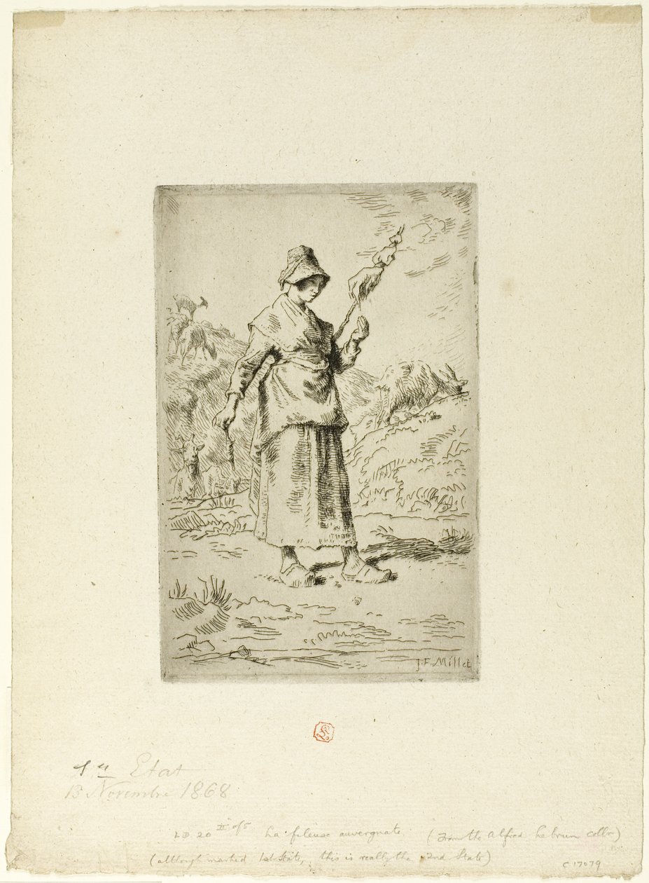 Le fou - Jean-Francois Millet