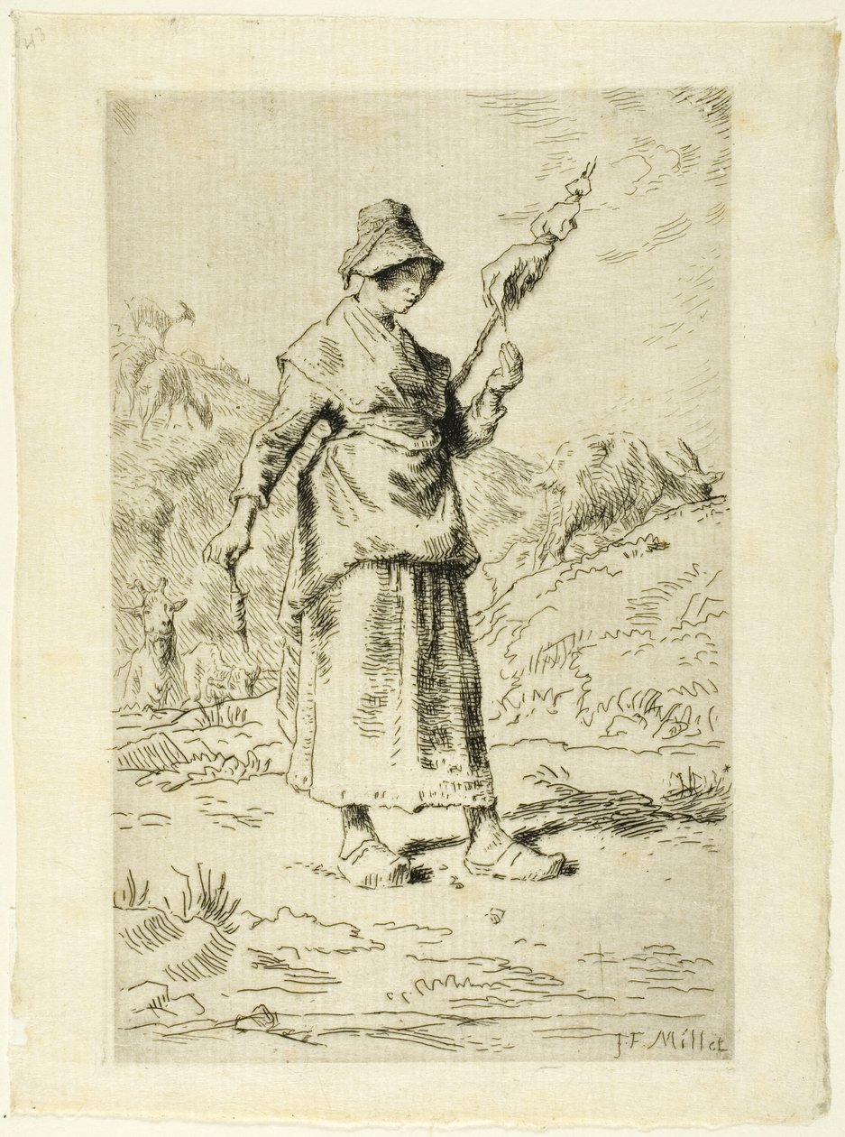 Le fou - Jean Francois Millet