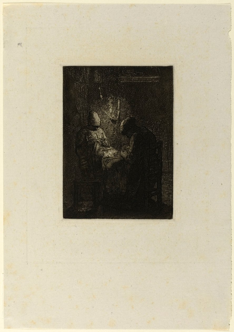 La Veille - Jean-Francois Millet