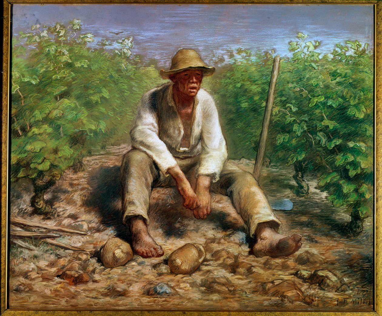 Le vigneron. Peinture par Jean François Millet 19ème siècle. La Haye, Rijksmuseum - Jean Francois Millet