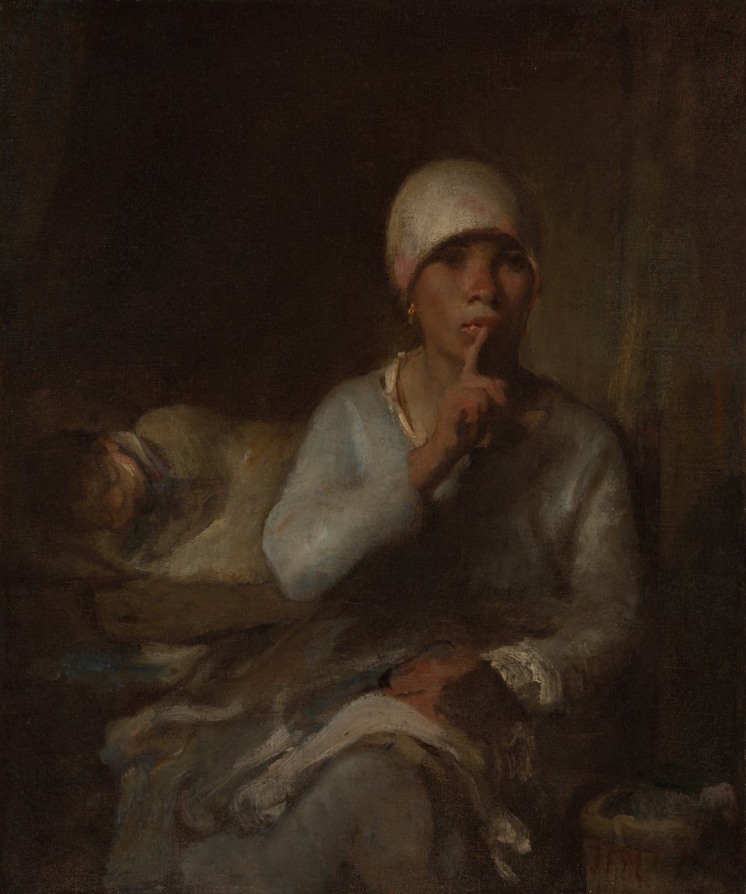 Femme et enfant (Silence) - Jean-Francois Millet