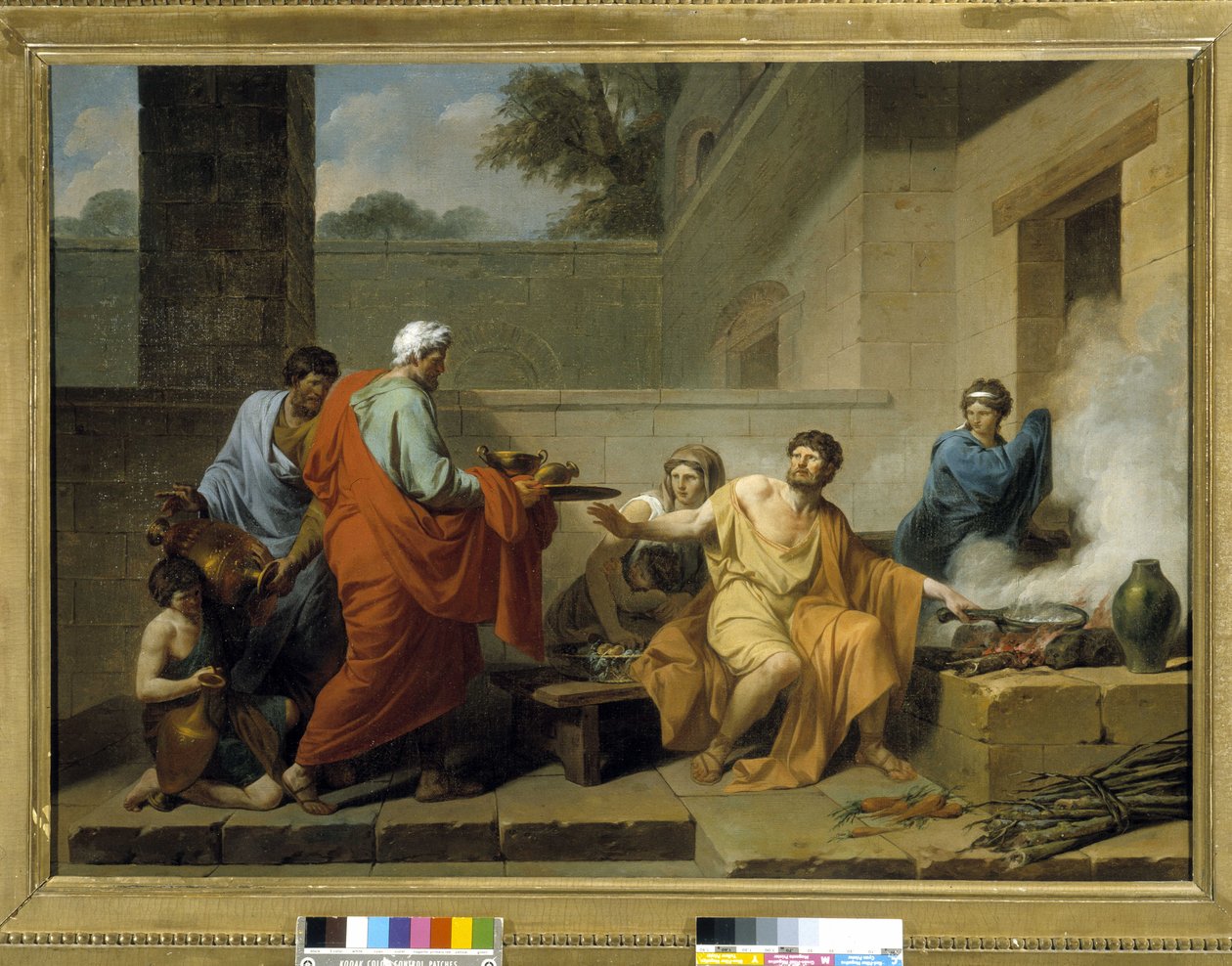Rome antique : Manius Curius Dentatus refusant les présents des Samnites - Jean François Pierre Peyron