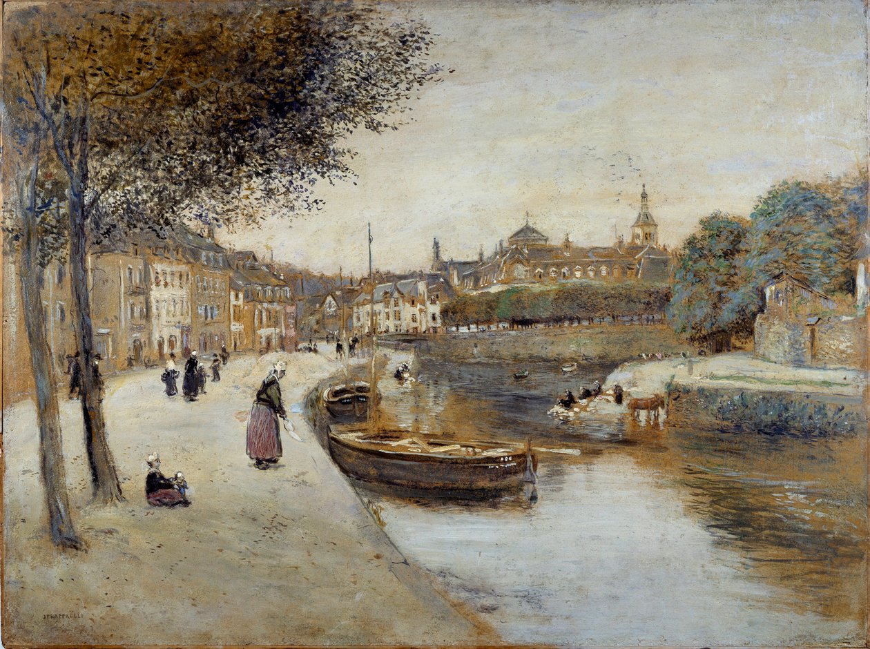 Un canal à Quimperlé - Jean Francois Raffaelli
