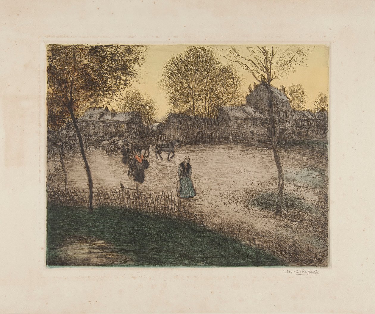 La Place de la Révolte - Jean Francois Raffaelli