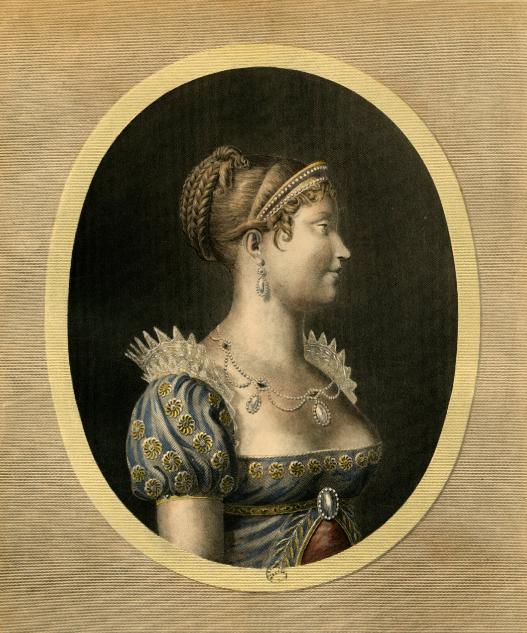 Marie Louise, Duchesse de Parme, vers 1810 - Jean Francois Ribault