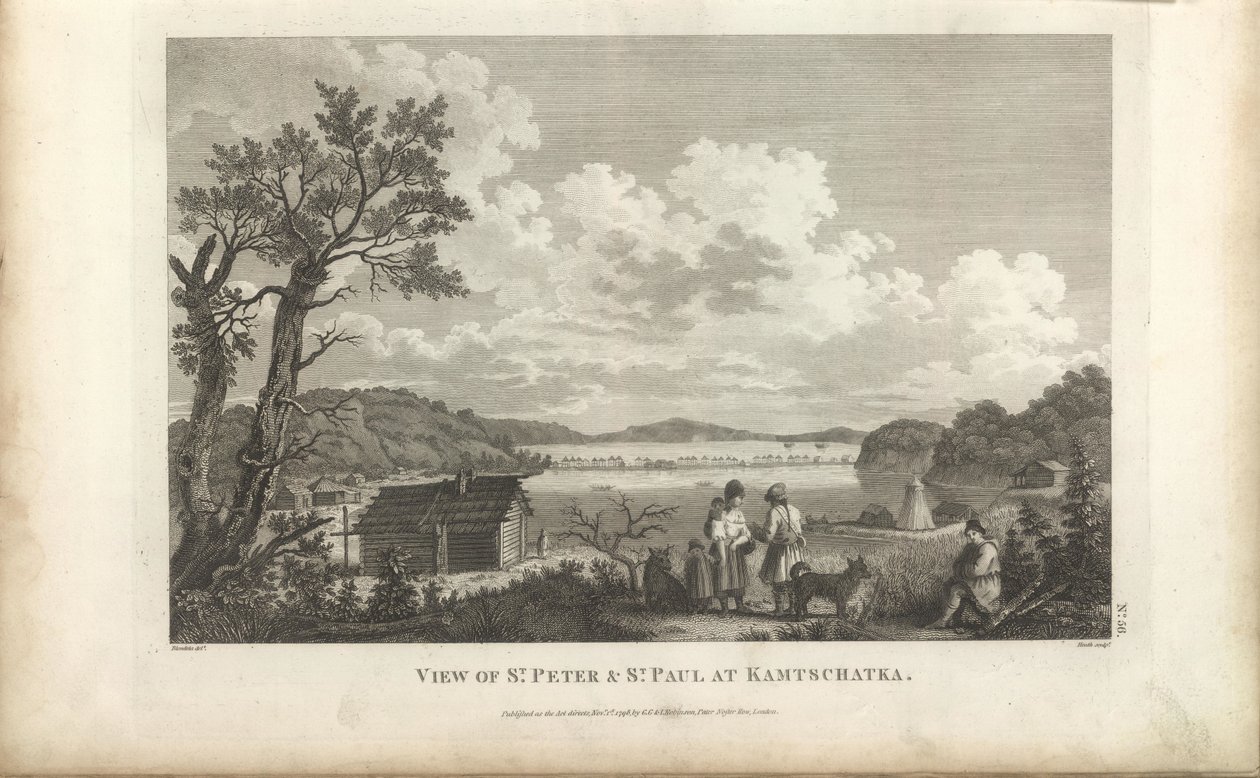 Vue du port de Petropavlovsk, années 1780 - Jean Francois de Galaup La Perouse