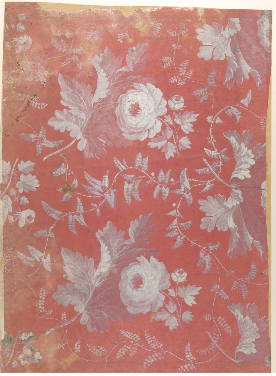 Conception pour soie à motifs, vers 1780-1825 - Jean François Bony.