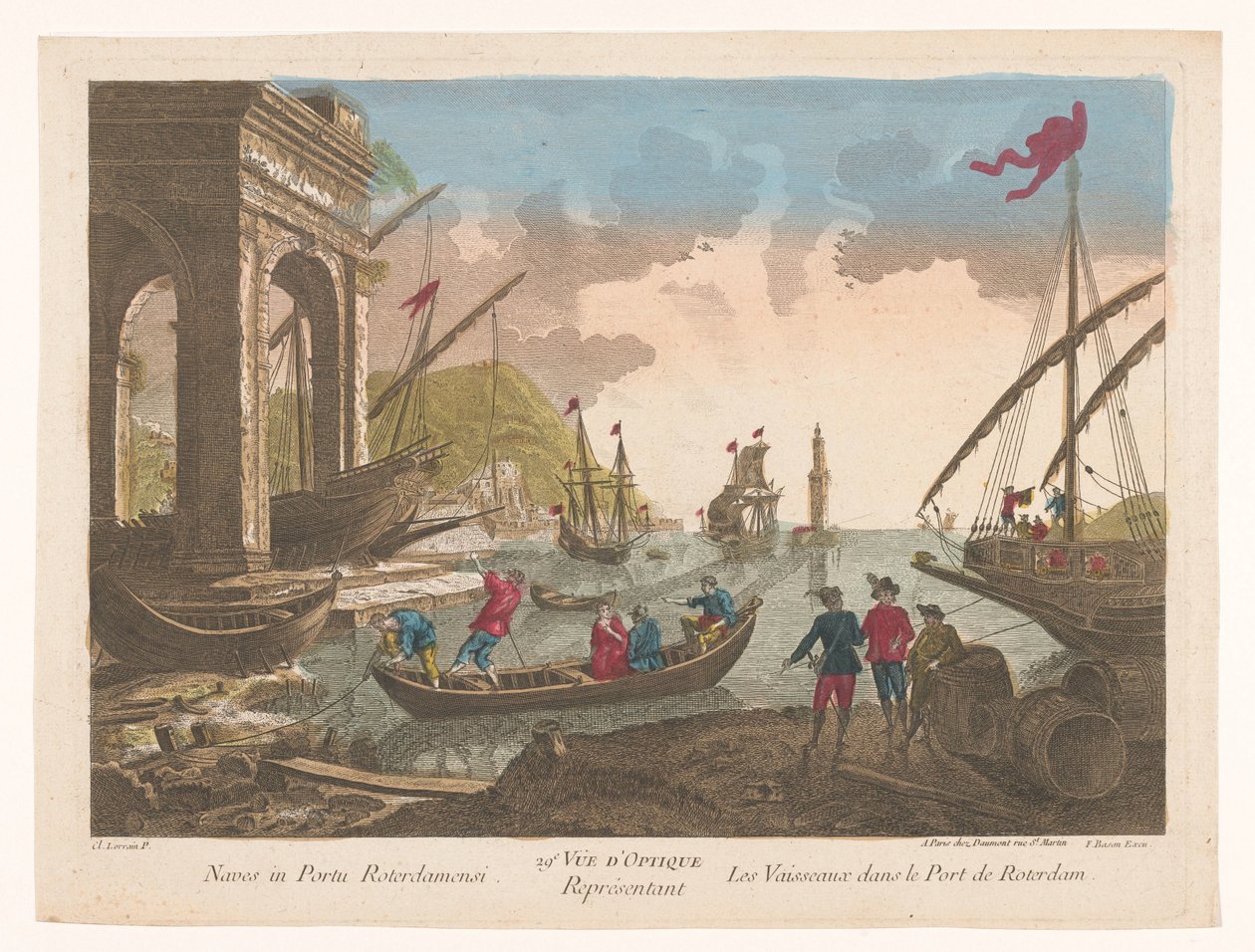 Vue sur les bateaux et navires dans le port de Rotterdam (29e Vue d