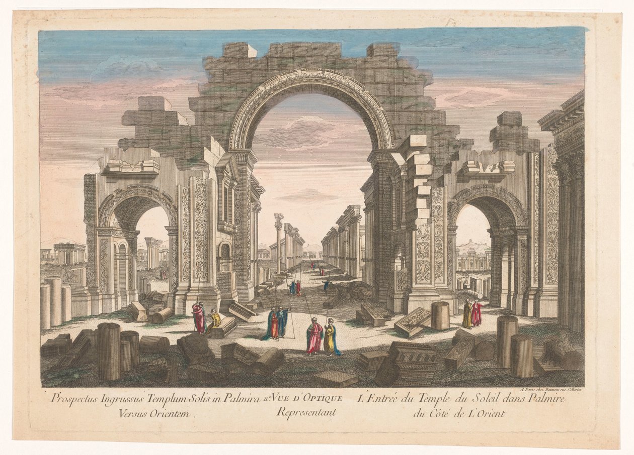 Vue de la ruine de l