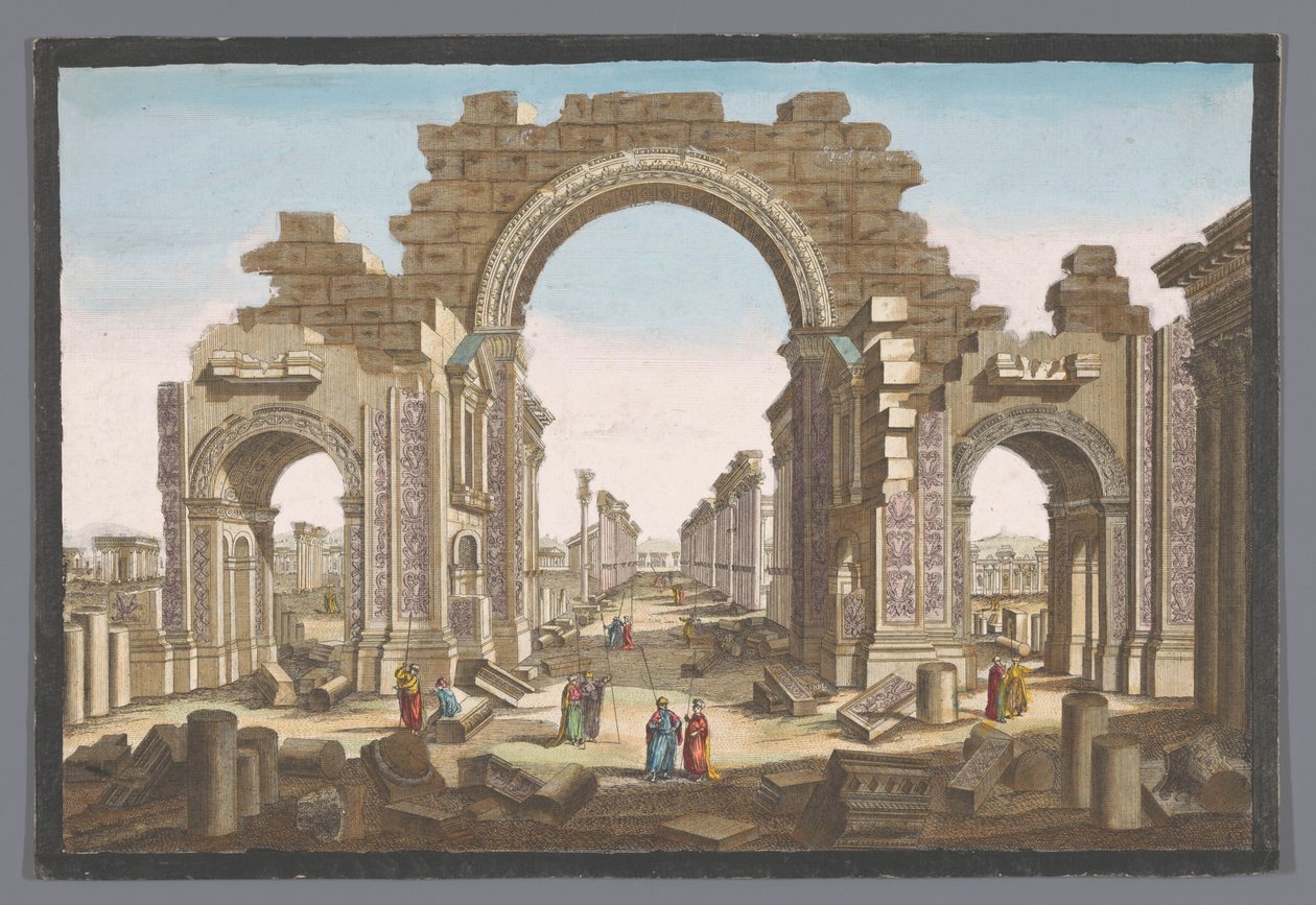 Vue de la ruine de l