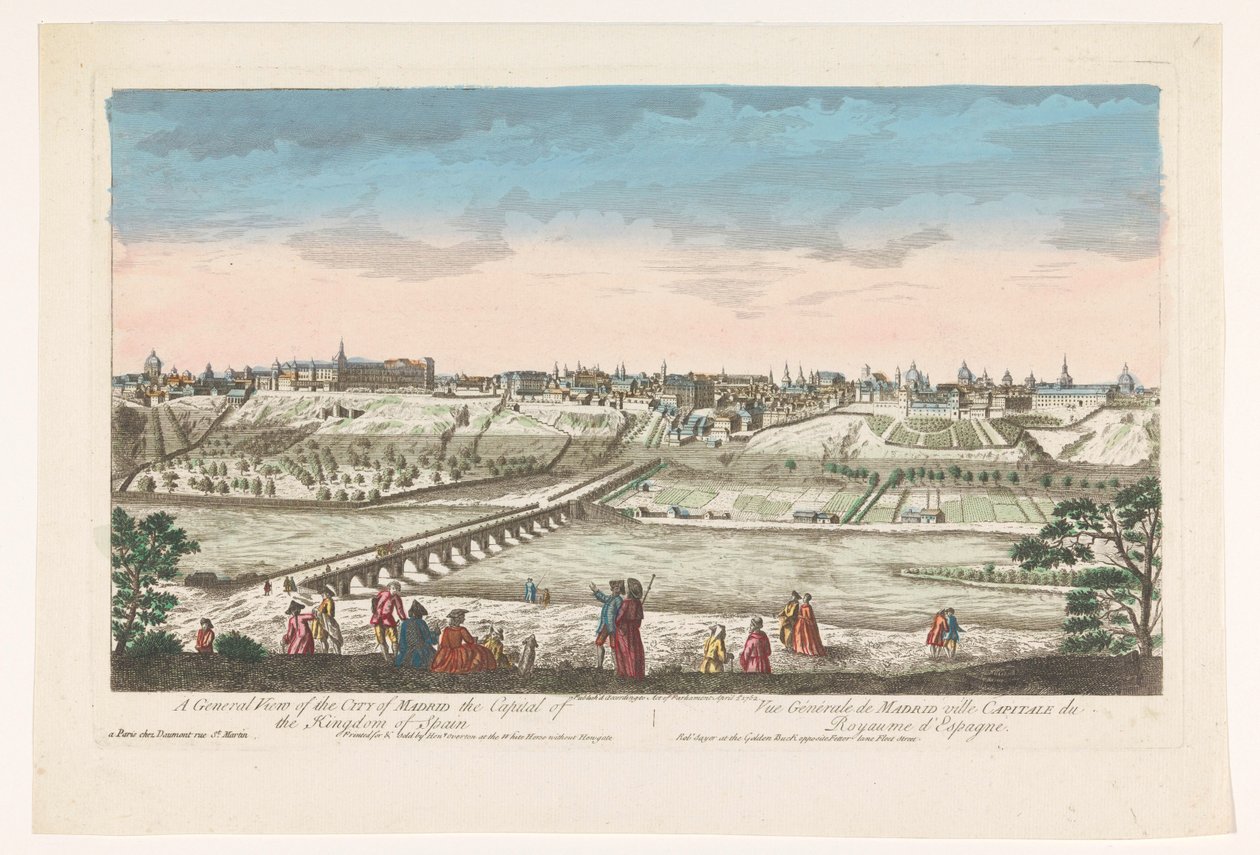 Vue générale de la ville de Madrid - Jean François Daumont