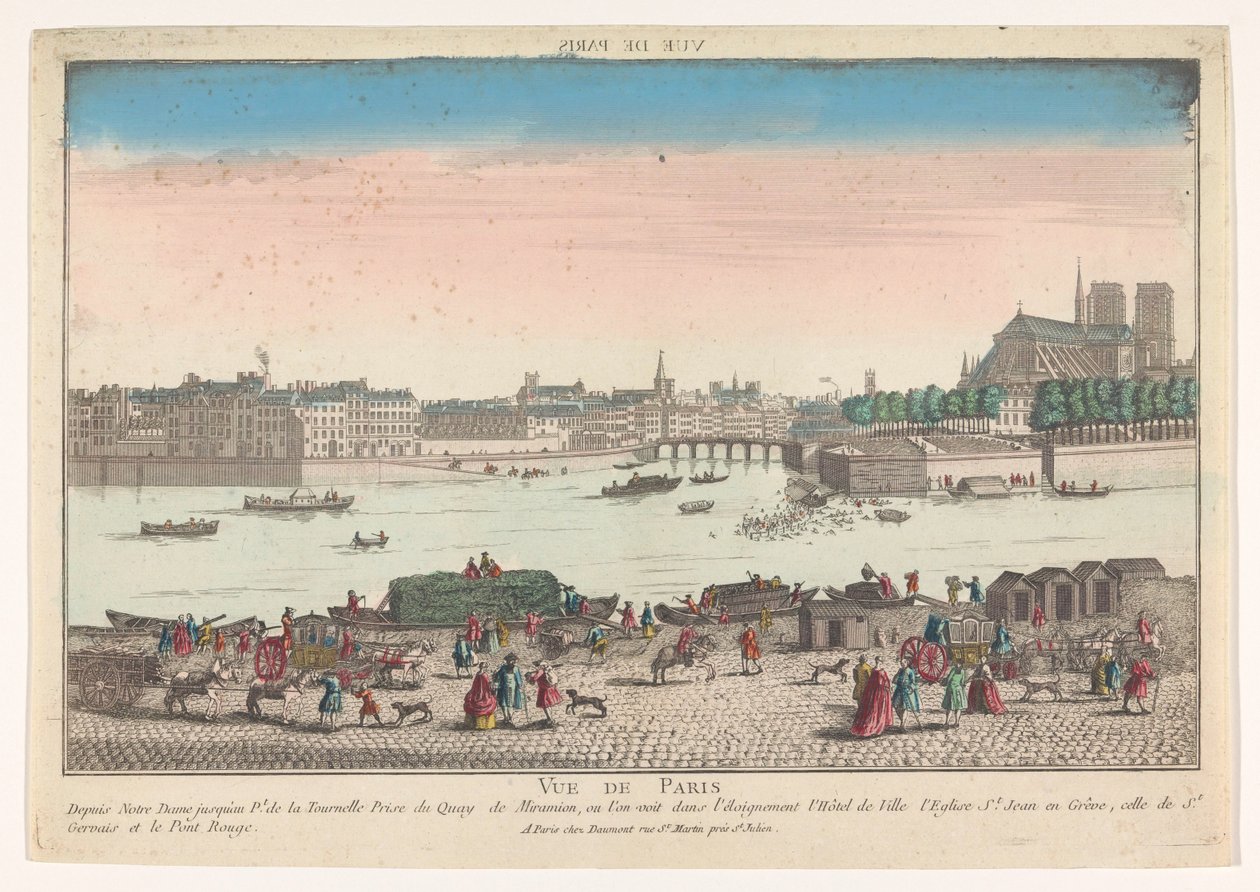 Vue de Paris depuis le Quai de Miramion - Jean François Daumont