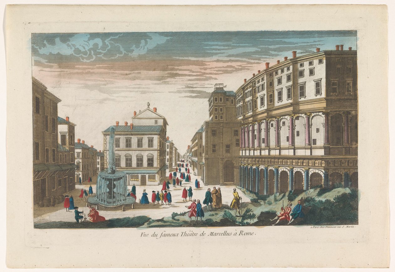 Vue du fameux Théâtre de Marcellus à Rome - Jean François Daumont