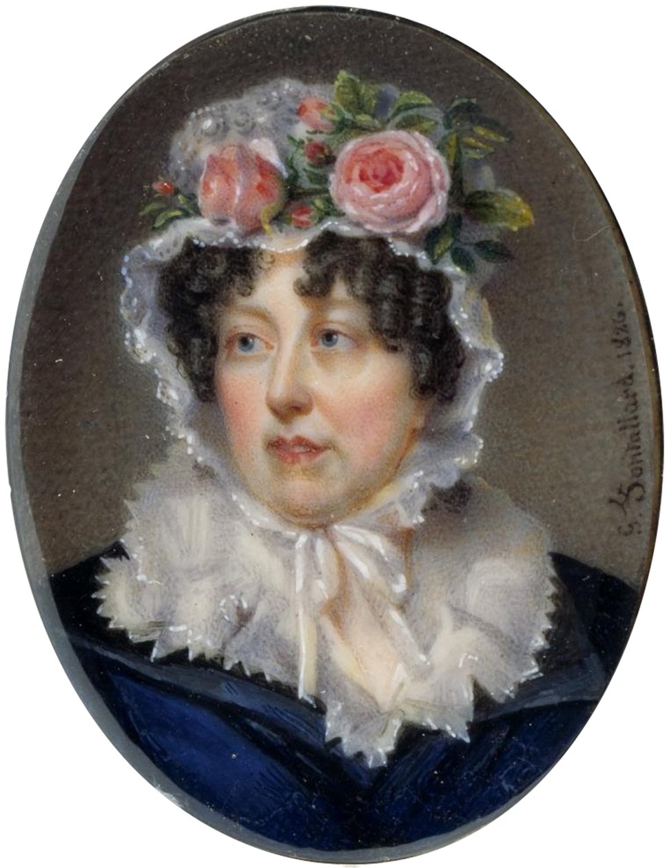 Bracelet avec le portrait de Lady Susan Murray - Jean François Gérard Fontallard