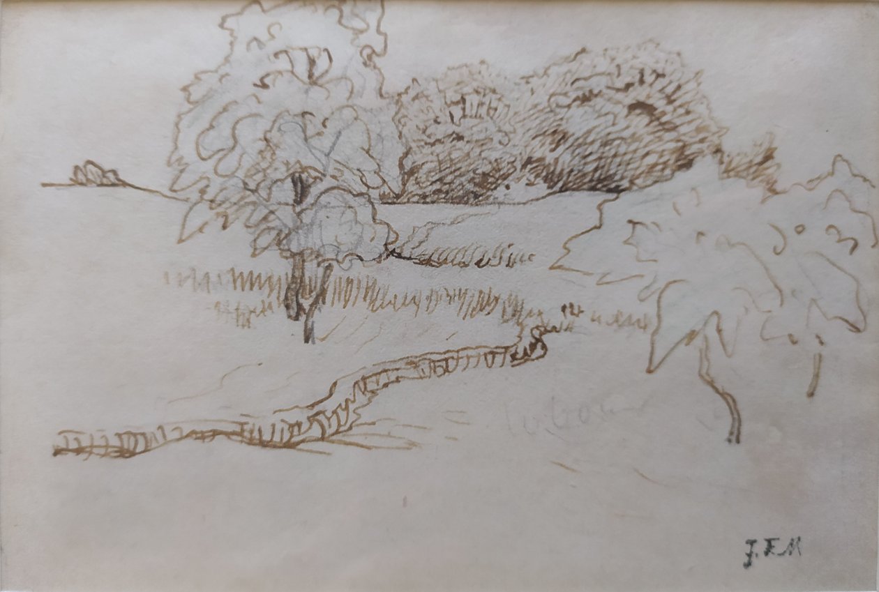 [Arbres et bosquets aux environs de Vichy] - Jean Francois Millet