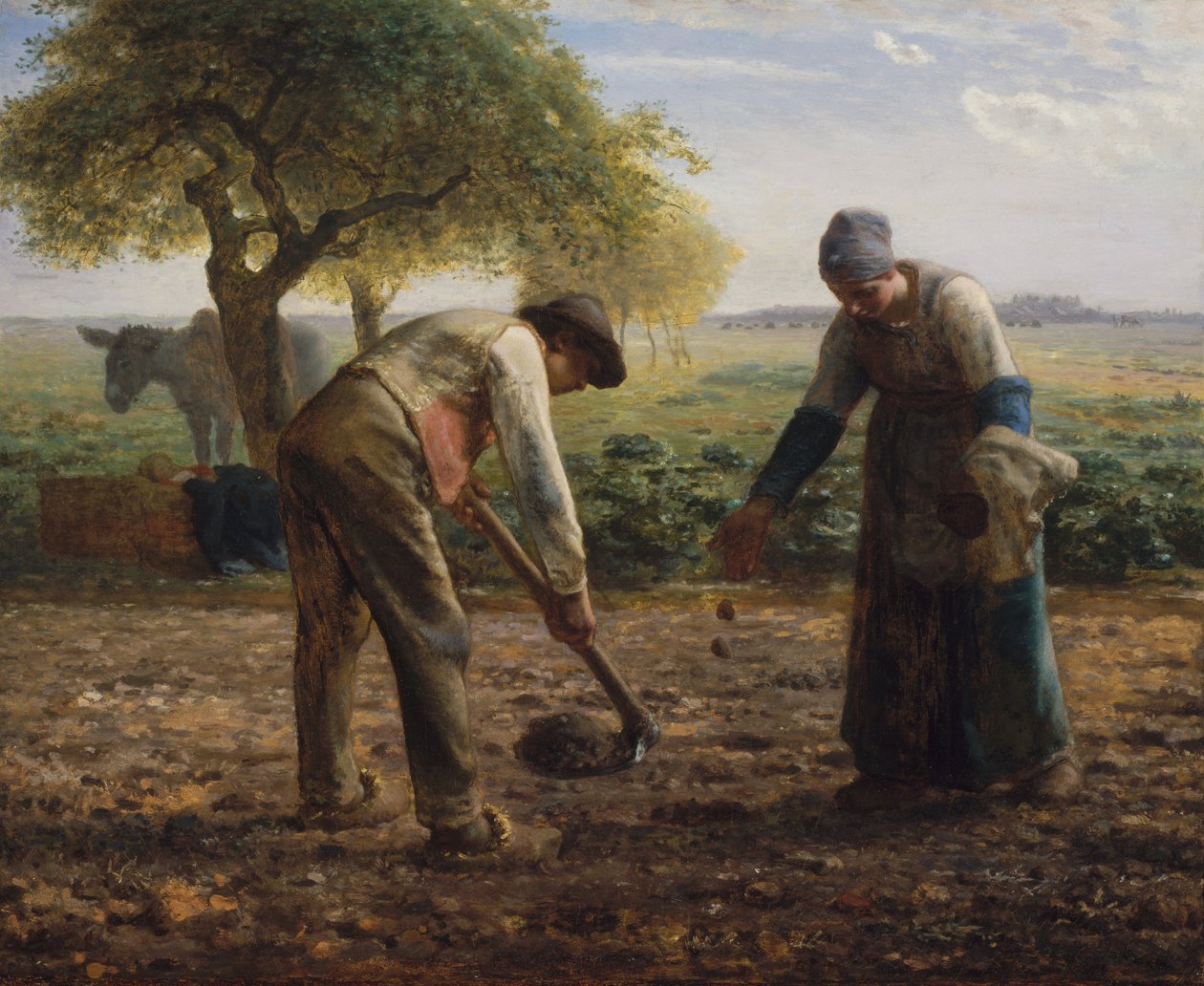 Planteurs de pommes de terre - Jean-Francois Millet