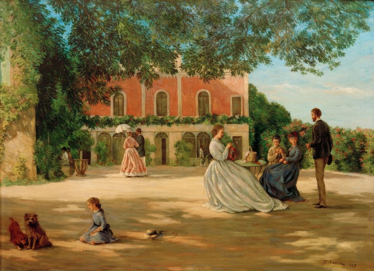 La terrasse de Méric - Jean Frederic Bazille