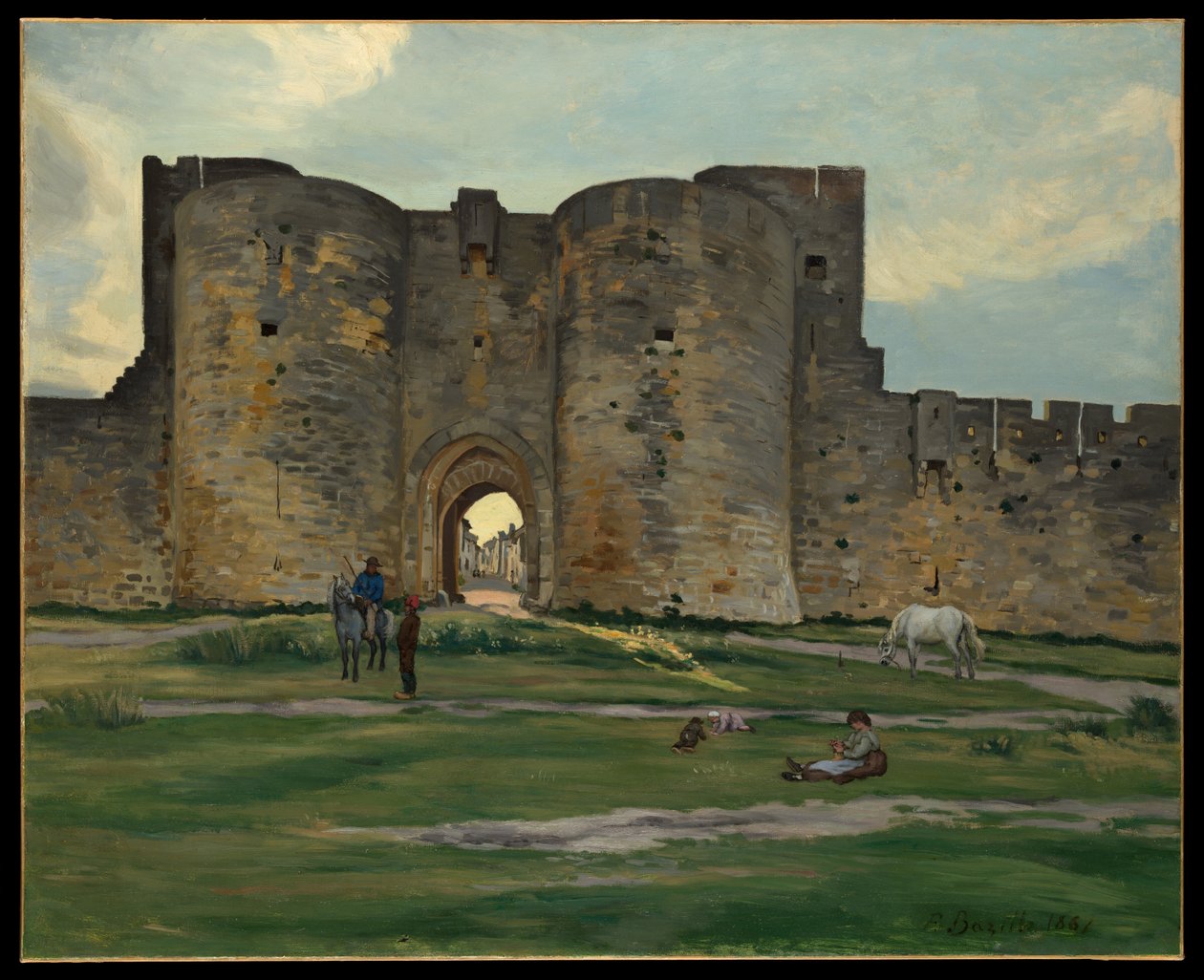 Porte de la Reine à Aigues-Mortes - Jean Frederic Bazille