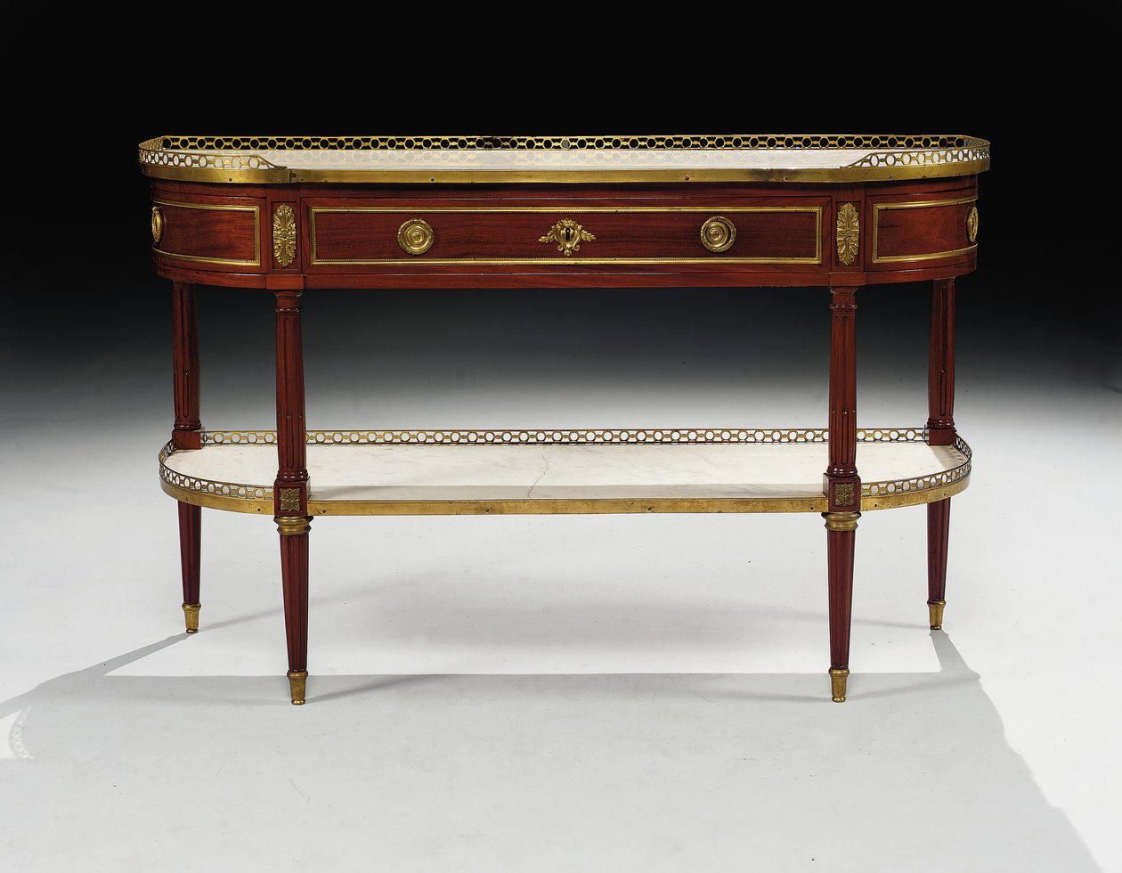 Console desserte Louis XVI - Jean Frederic Birckel