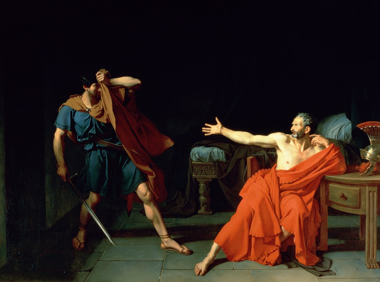 French: Marius prisonnier à Minturnes Marius at Minturnae - Jean-Germain Drouais
