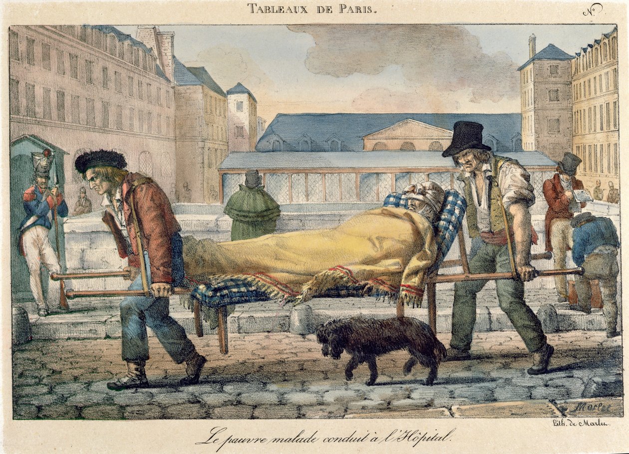 Un invalide transporté à l