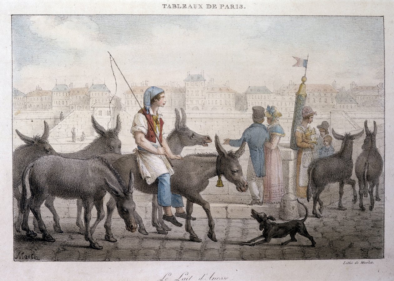 Ancien métier de rue à Paris : marchand de lait d