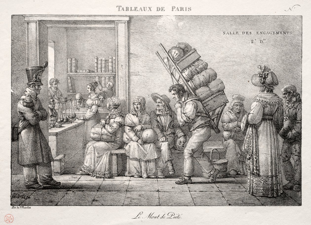 Scènes de Paris : Le Mont-de-Piété - Jean Henri Marlet