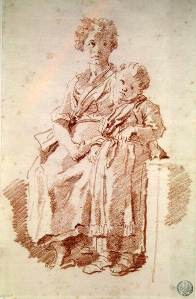 Jeune fille avec sa sœur - Jean Honore Fragonard