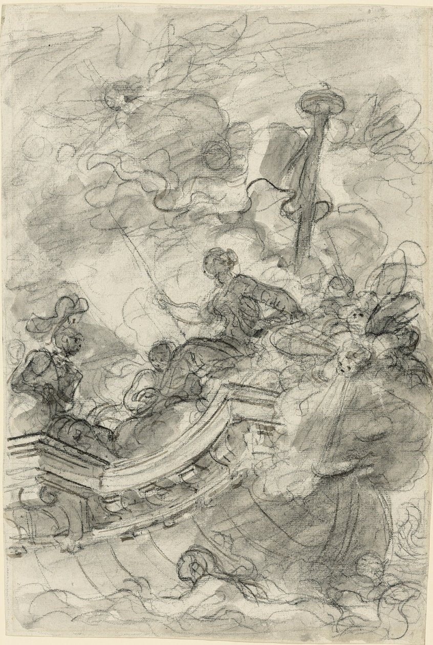 Astolfo navigue avec Andronica et Sofrosina - Jean-Honore Fragonard