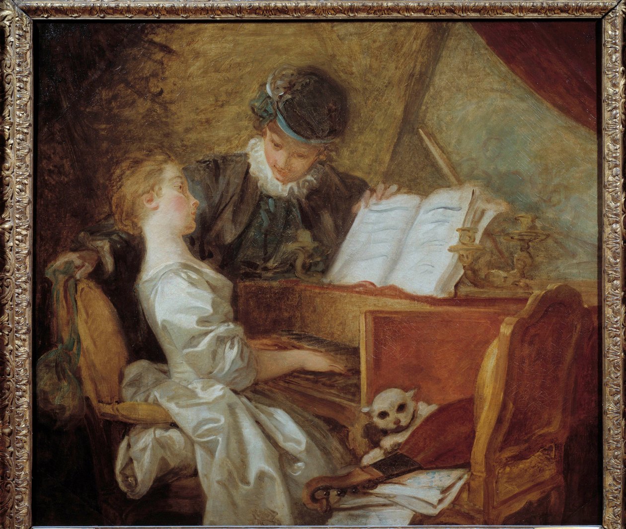 La leçon de musique - Jean Honore Fragonard